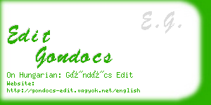 edit gondocs business card